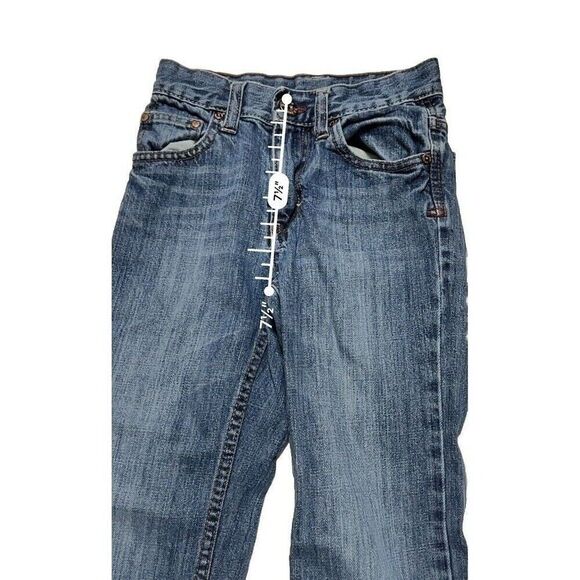 0204 PS Aeropostale Jean Size 8 Slim Blue Jean Denim Pants No Elastic - Picture 4 of 7